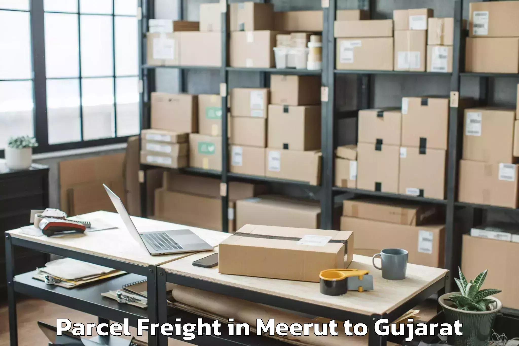 Top Meerut to Ahmadabad City Parcel Freight Available